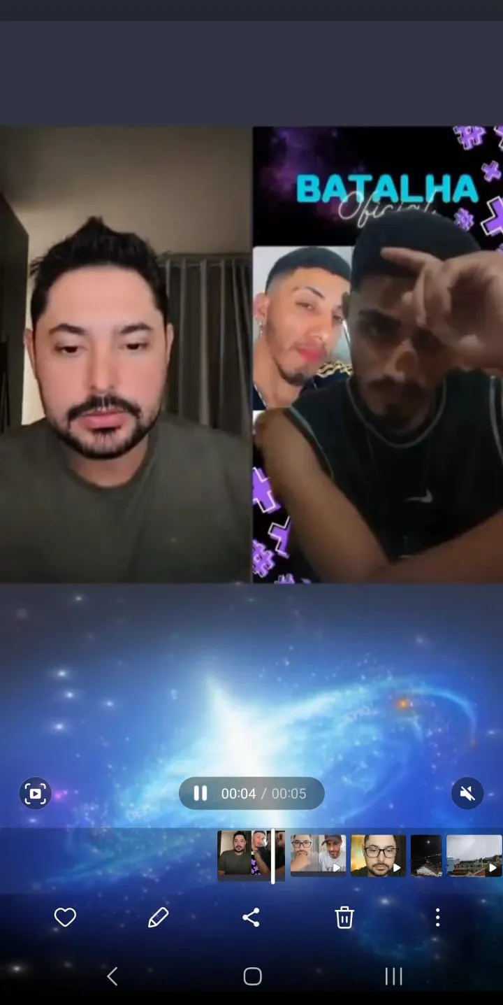 streamer batalha tiktok lives recebendo presente galaxy