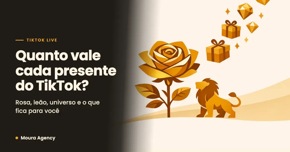 Presentes do TikTok LIVE: quanto vale cada um e quanto fica para quem faz a live