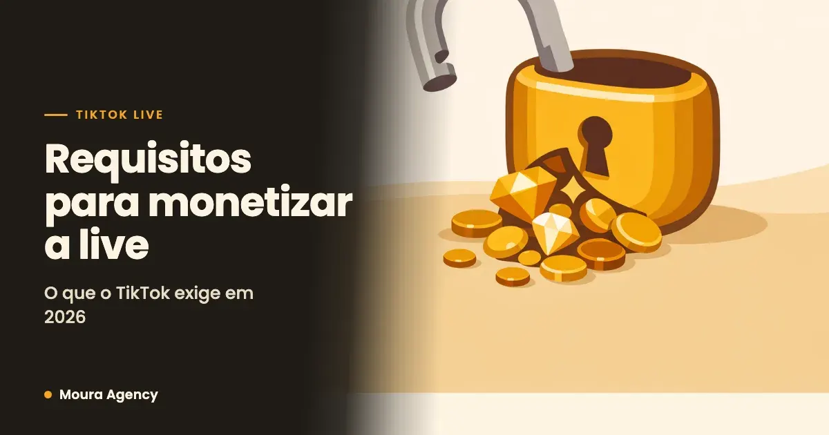 Requisitos para monetizar a live no TikTok em 2026: o que o TikTok exige para você receber
