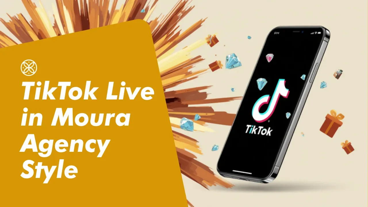 Celular mostrando uma live no TikTok recebendo diamantes e presentes