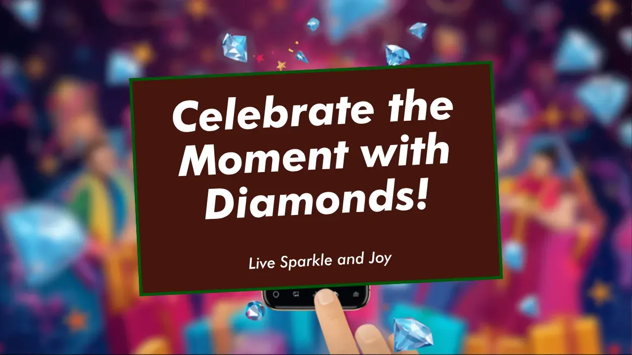 Celular mostrando uma live no TikTok recebendo diamantes e presentes