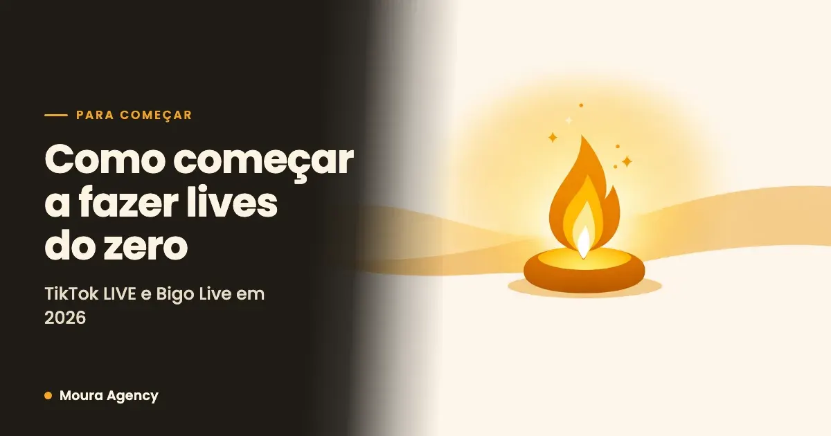 Como começar a fazer lives do zero em 2026 (TikTok e Bigo Live)